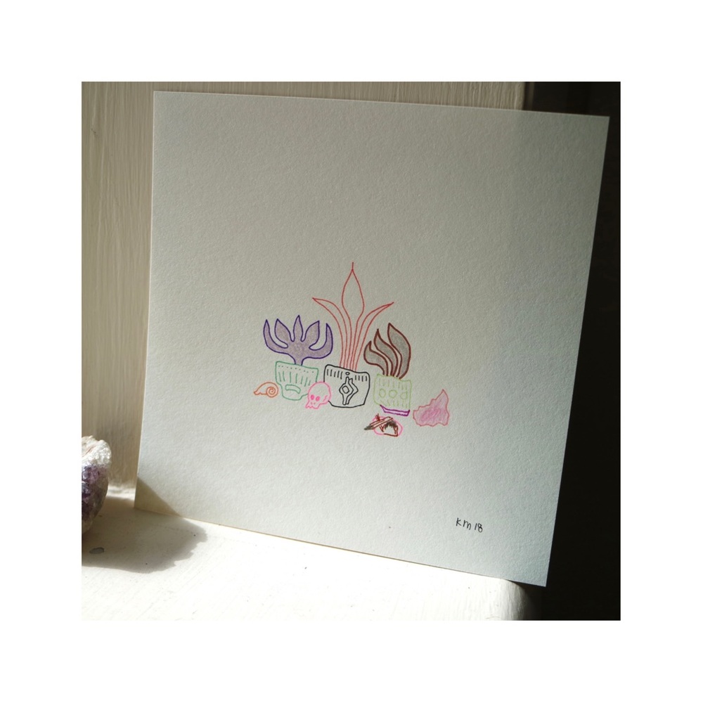 ORIGINAL DRAWING with INK + PENCIL DRAWING by ME